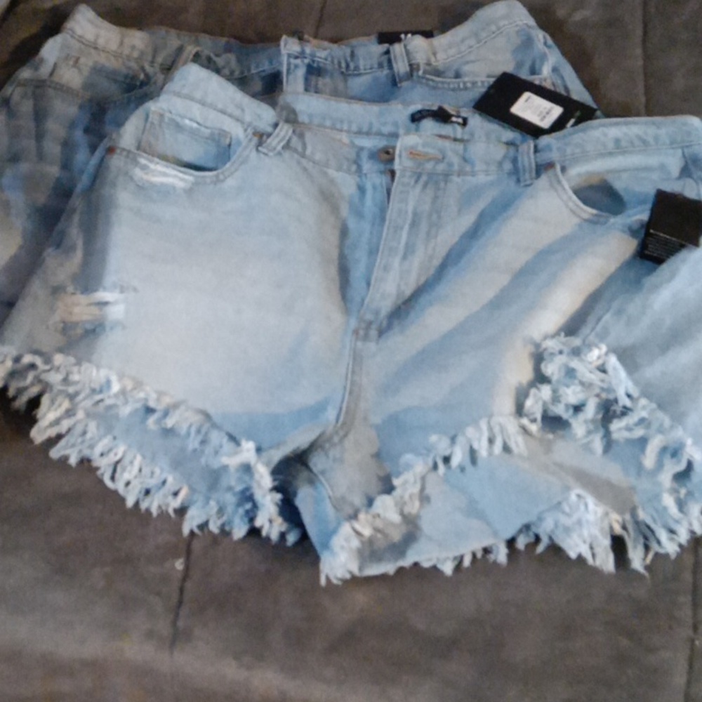 NwT- Fashion Nova Light Blue Jean Shorts